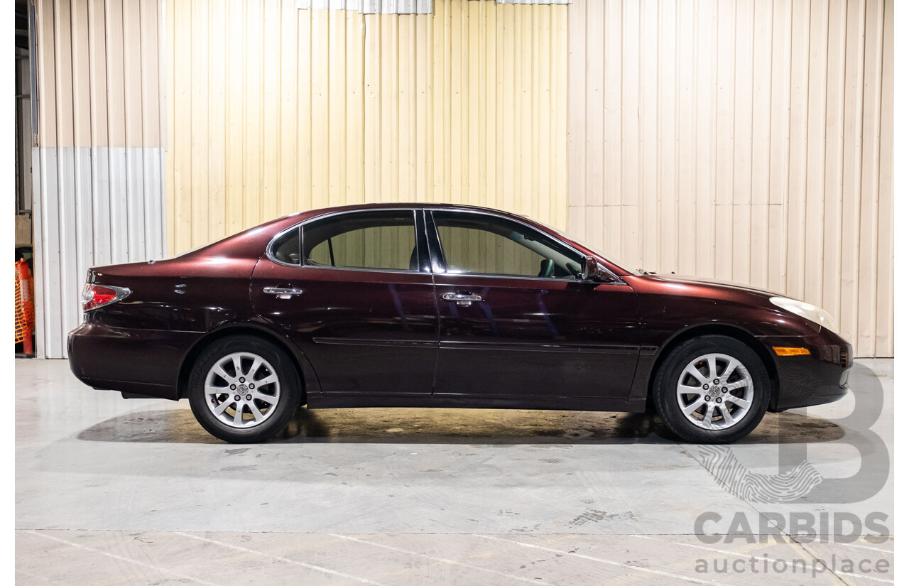 5/2002 Lexus ES300 MCV30R 4d Sedan Metallic Maroon V6 3.0L