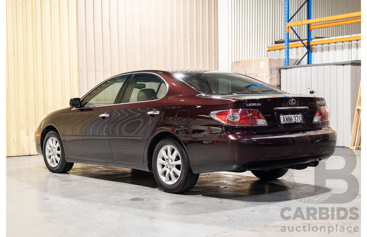 5/2002 Lexus ES300 MCV30R 4d Sedan Metallic Maroon V6 3.0L