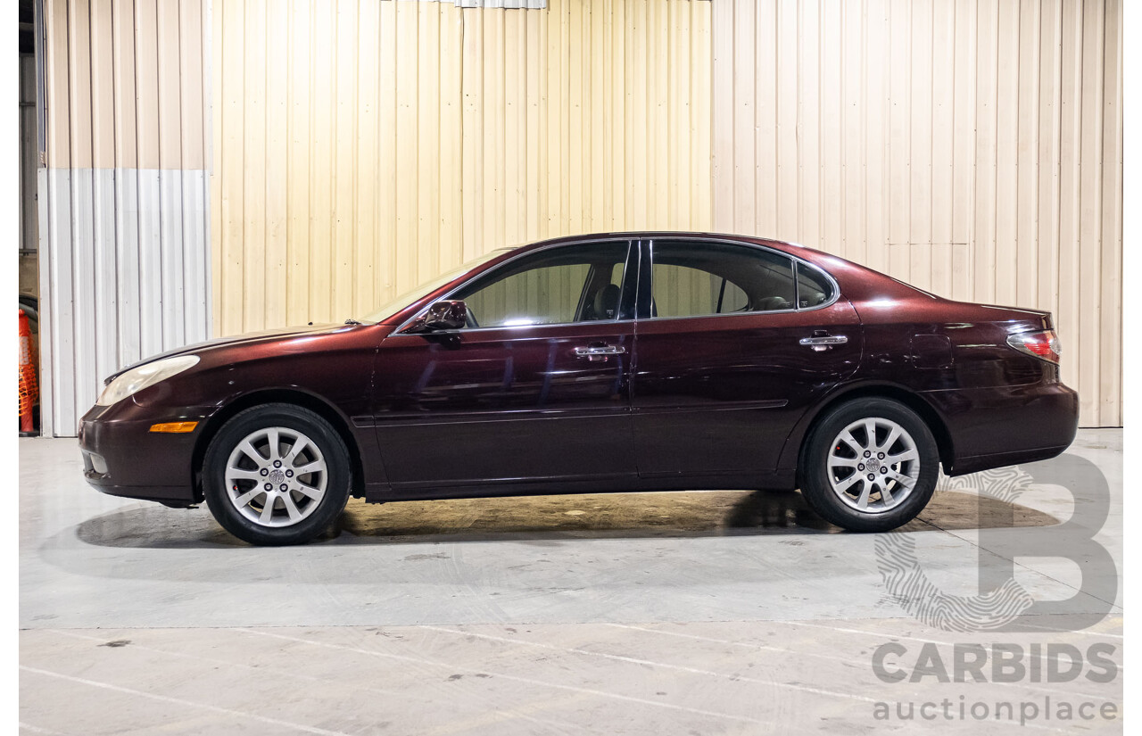 5/2002 Lexus ES300 MCV30R 4d Sedan Metallic Maroon V6 3.0L