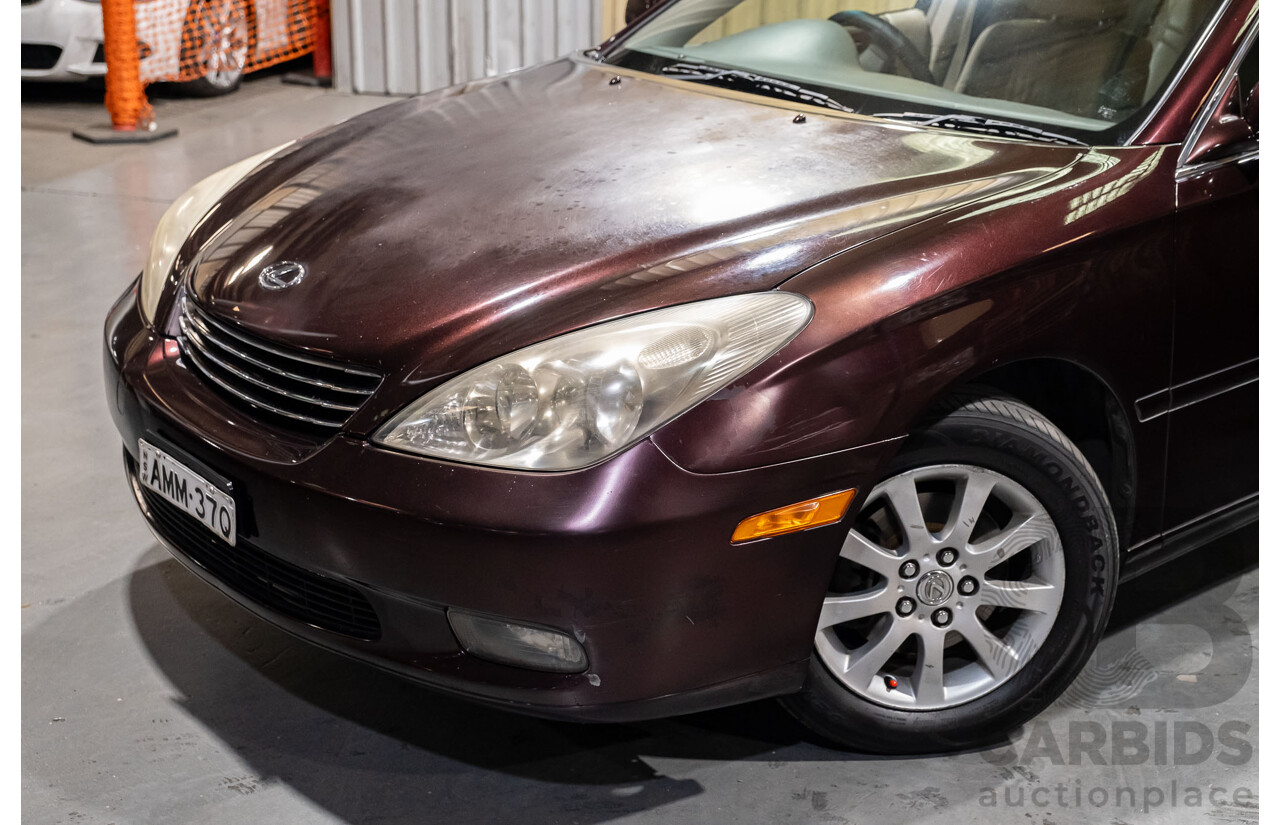 5/2002 Lexus ES300 MCV30R 4d Sedan Metallic Maroon V6 3.0L