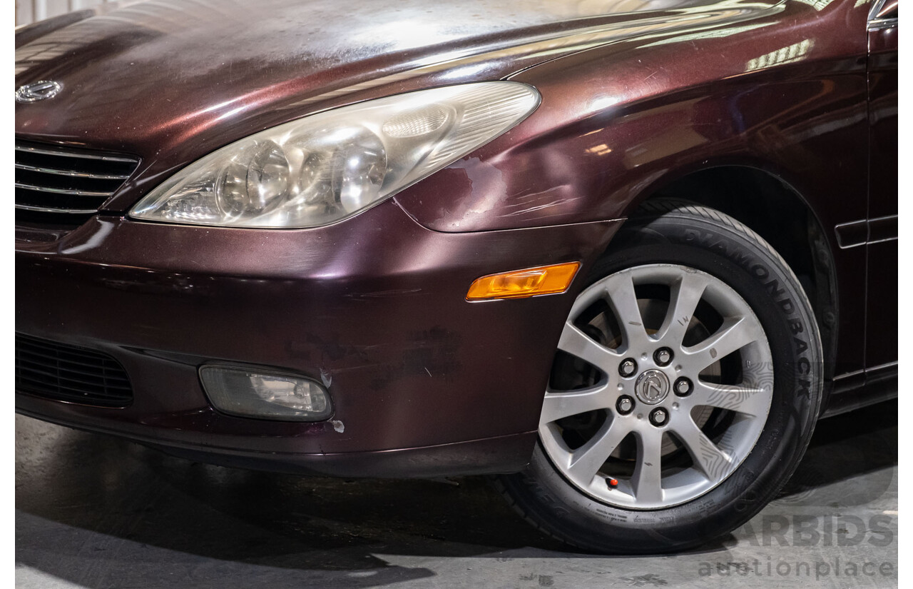 5/2002 Lexus ES300 MCV30R 4d Sedan Metallic Maroon V6 3.0L
