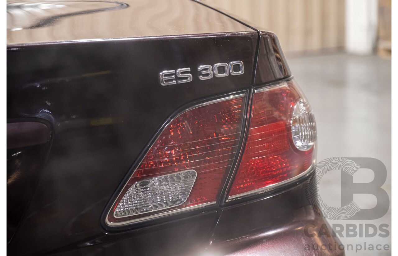 5/2002 Lexus ES300 MCV30R 4d Sedan Metallic Maroon V6 3.0L