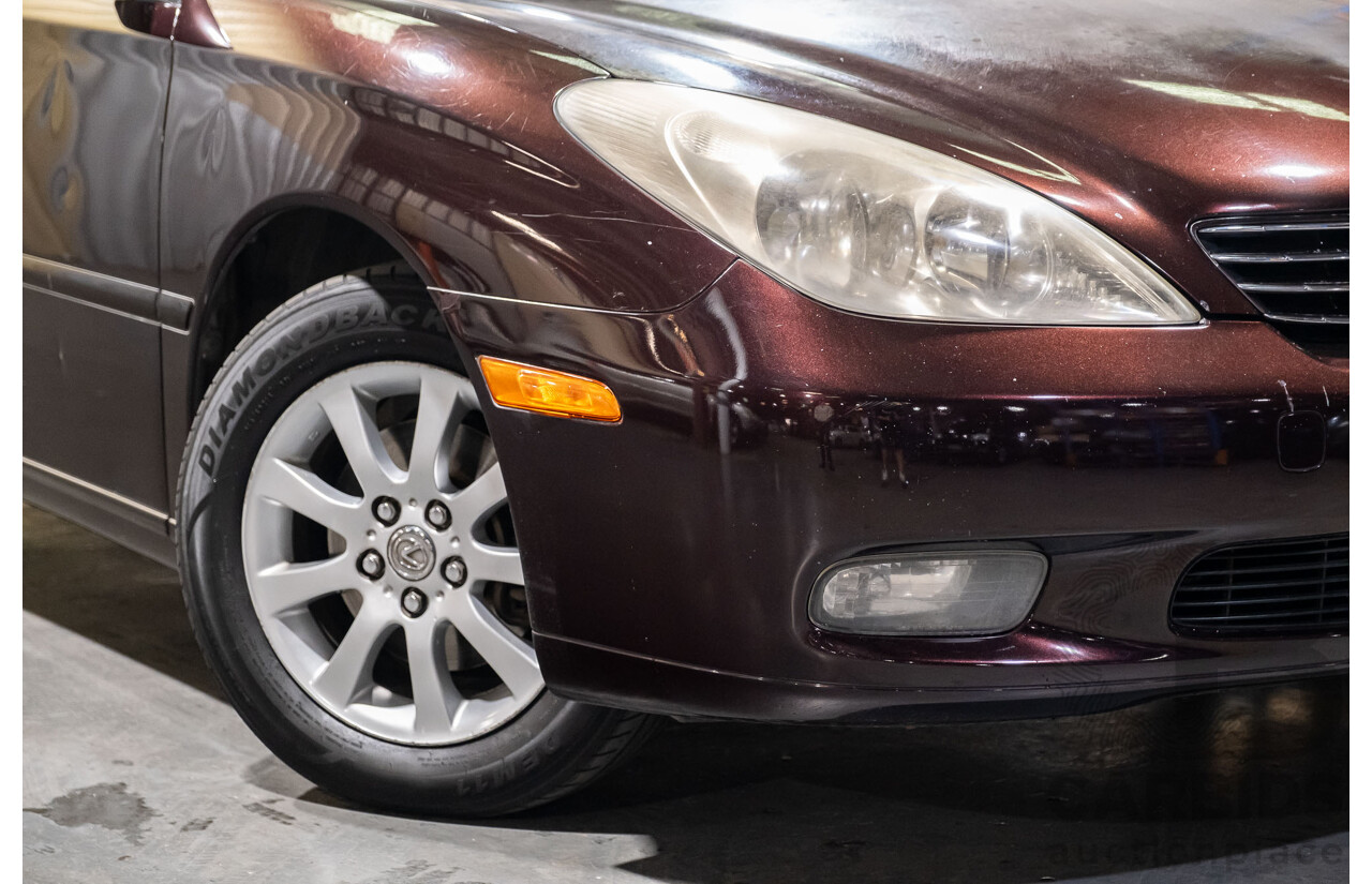5/2002 Lexus ES300 MCV30R 4d Sedan Metallic Maroon V6 3.0L