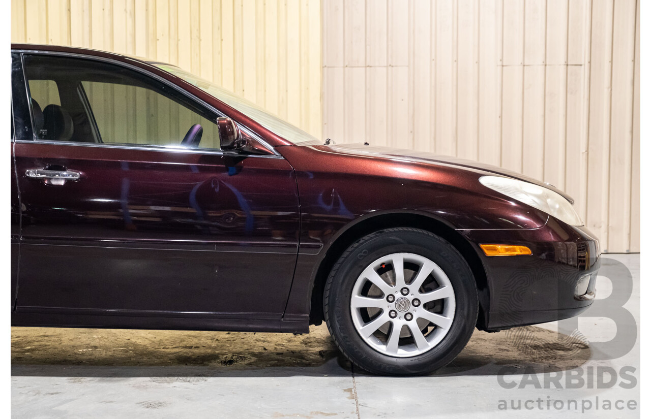 5/2002 Lexus ES300 MCV30R 4d Sedan Metallic Maroon V6 3.0L