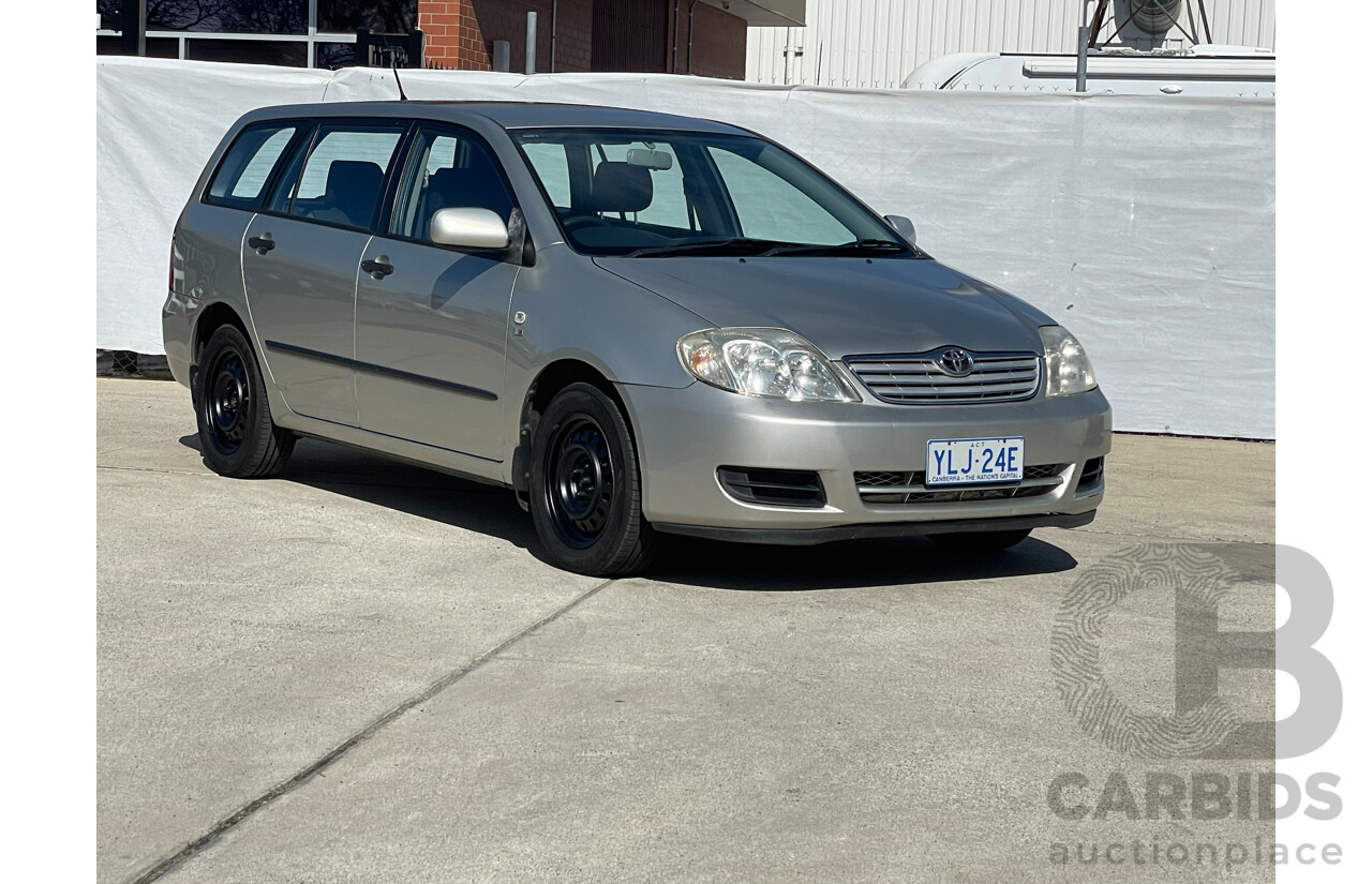 2/2006 Toyota Corolla Ascent ZZE122R 4d Wagon Silver 1.8L