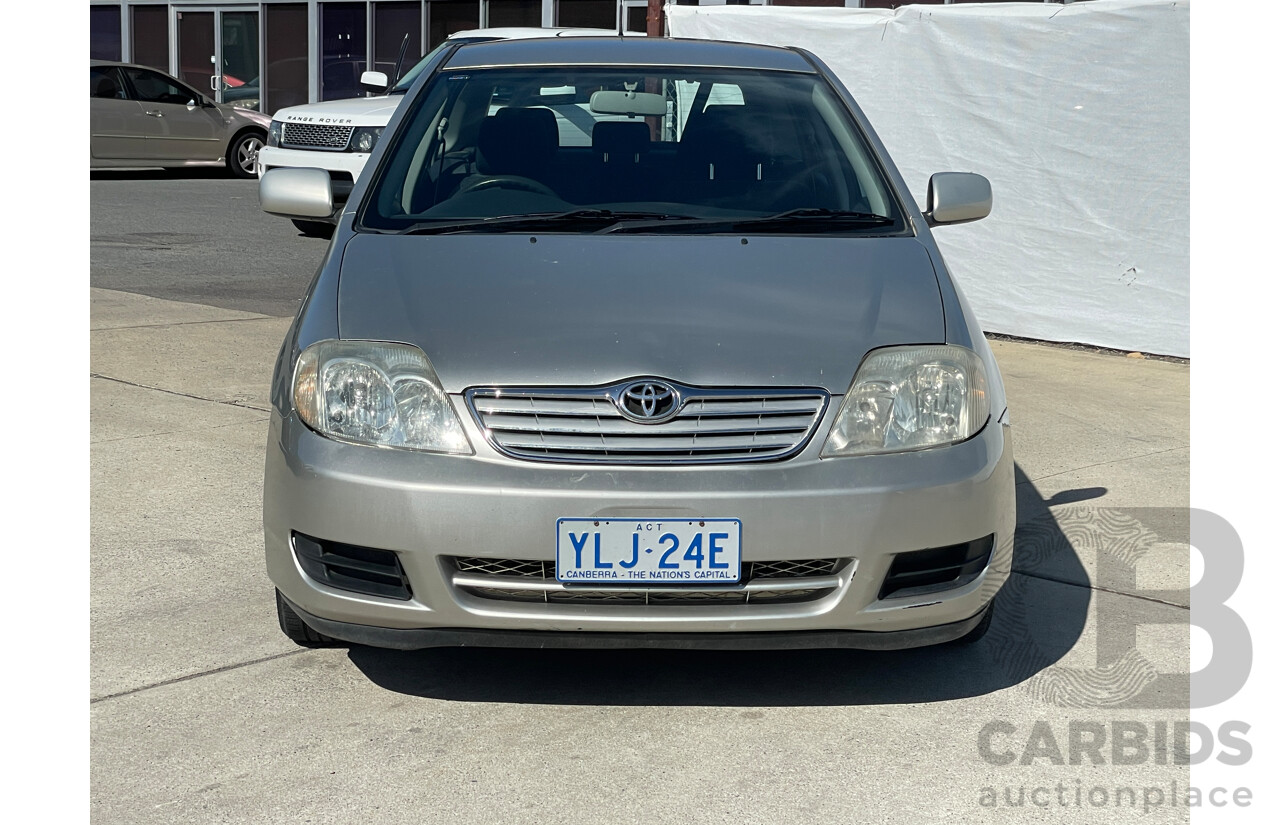 2/2006 Toyota Corolla Ascent ZZE122R 4d Wagon Silver 1.8L