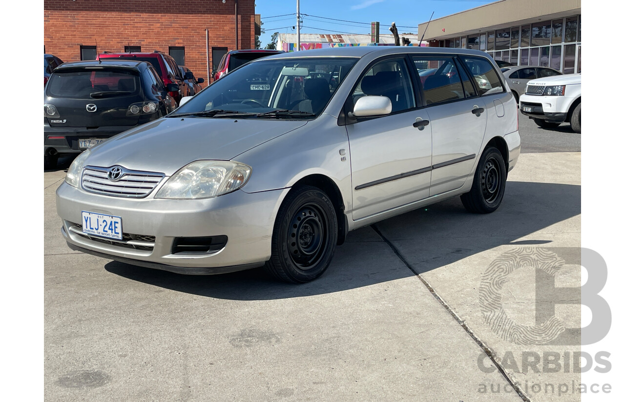 2/2006 Toyota Corolla Ascent ZZE122R 4d Wagon Silver 1.8L