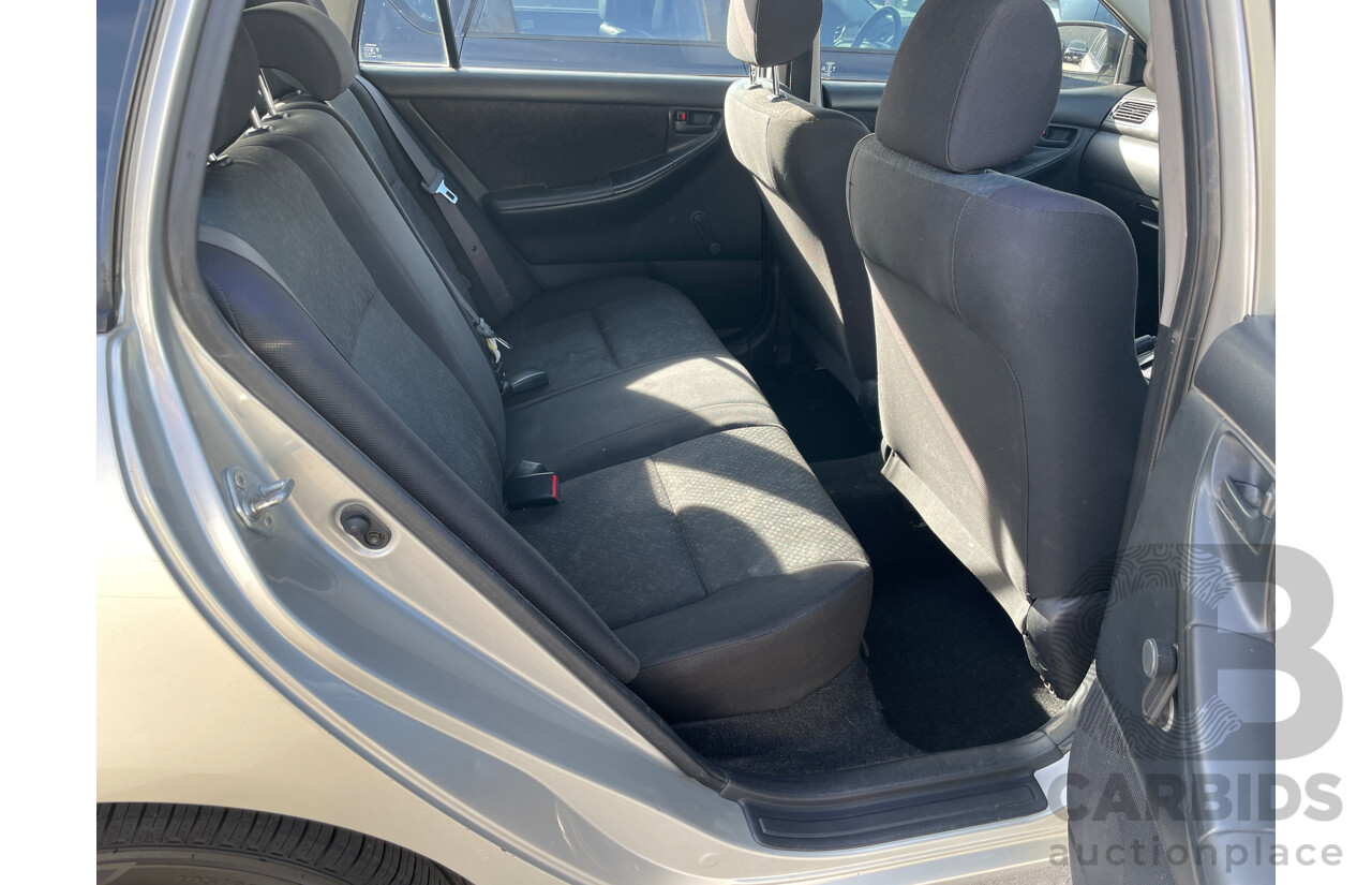 2/2006 Toyota Corolla Ascent ZZE122R 4d Wagon Silver 1.8L