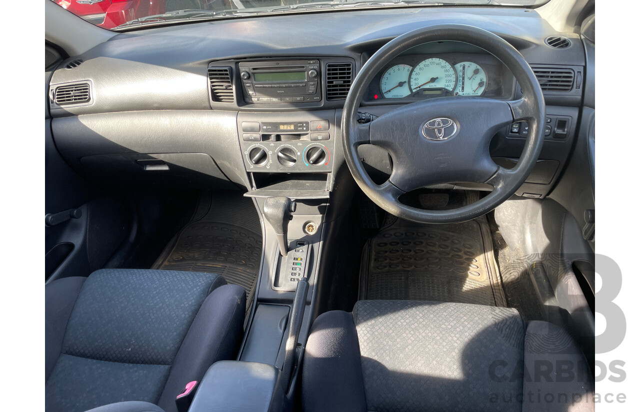 2/2006 Toyota Corolla Ascent ZZE122R 4d Wagon Silver 1.8L