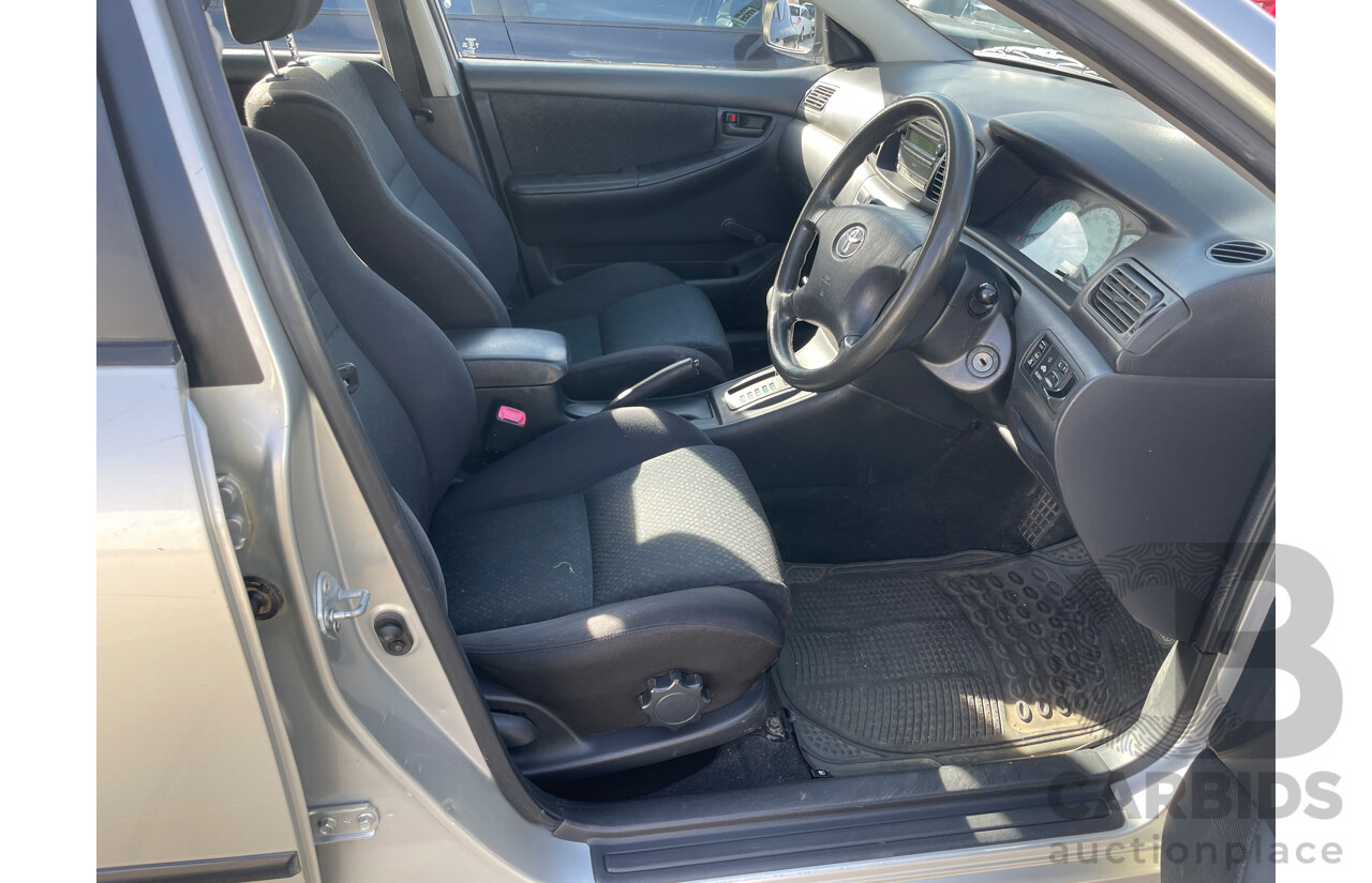 2/2006 Toyota Corolla Ascent ZZE122R 4d Wagon Silver 1.8L