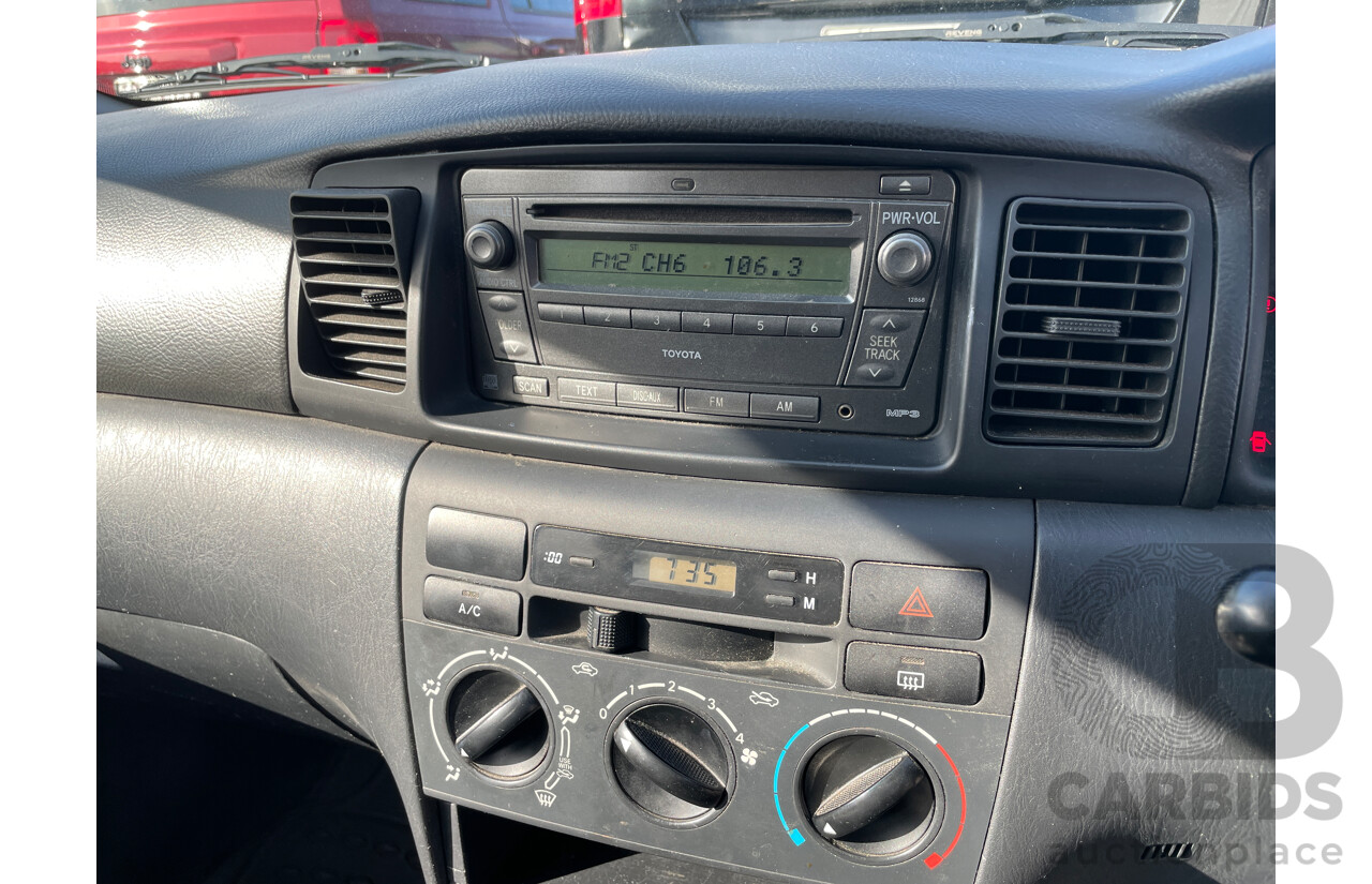 2/2006 Toyota Corolla Ascent ZZE122R 4d Wagon Silver 1.8L