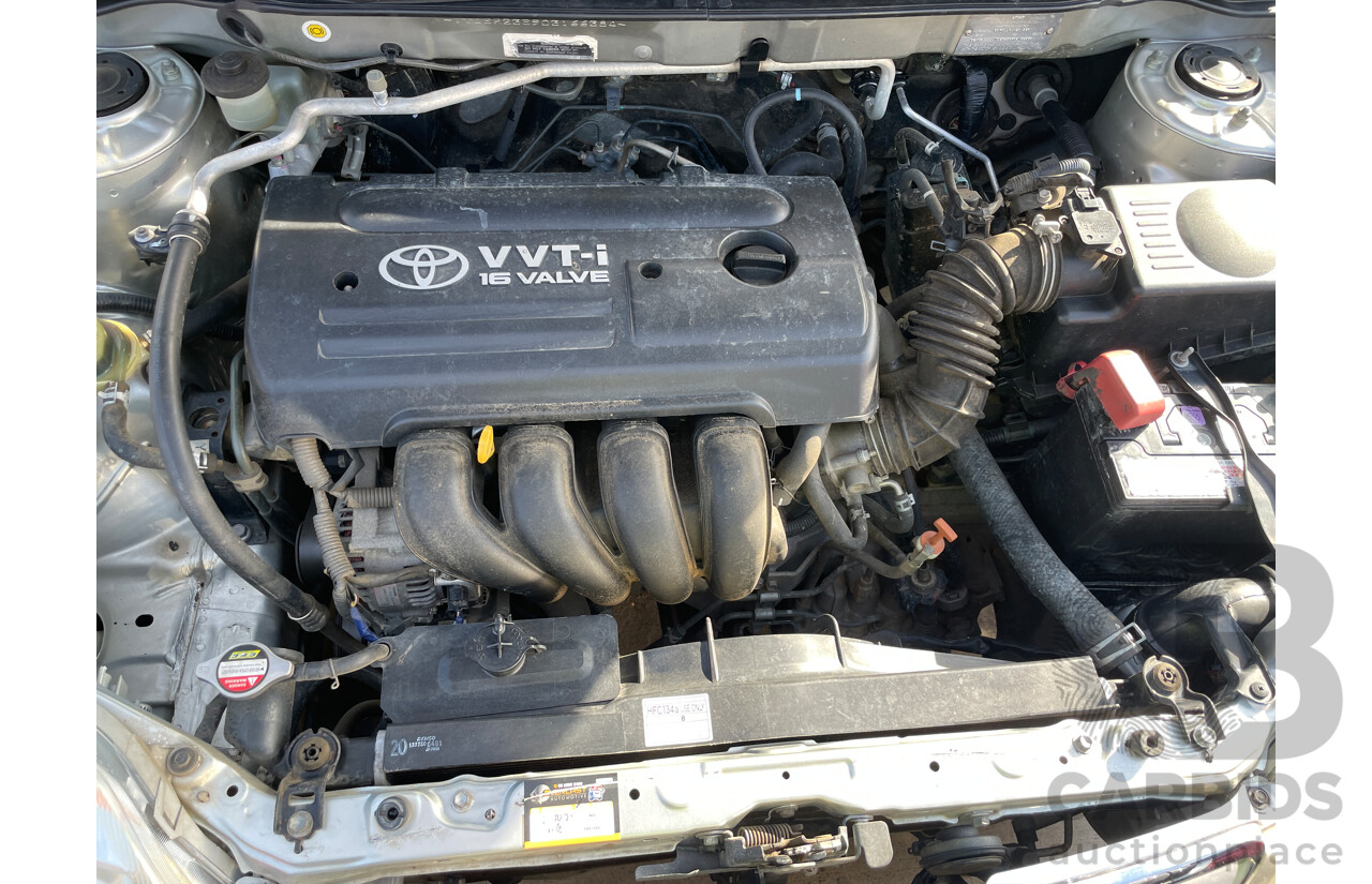 2/2006 Toyota Corolla Ascent ZZE122R 4d Wagon Silver 1.8L