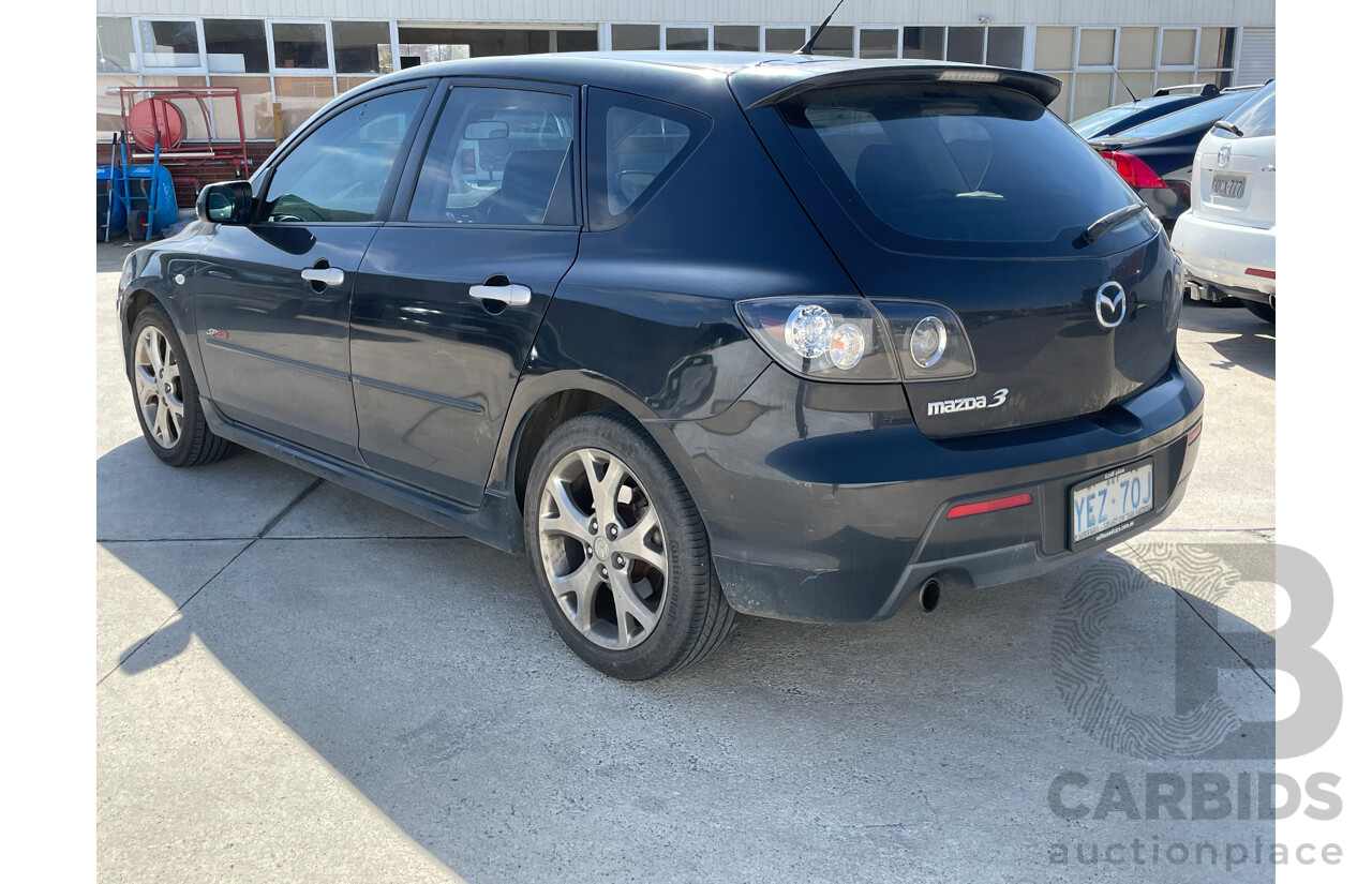 4/2007 Mazda Mazda3 SP23 BK MY06 UPGRADE 5d Hatchback Black 2.3L