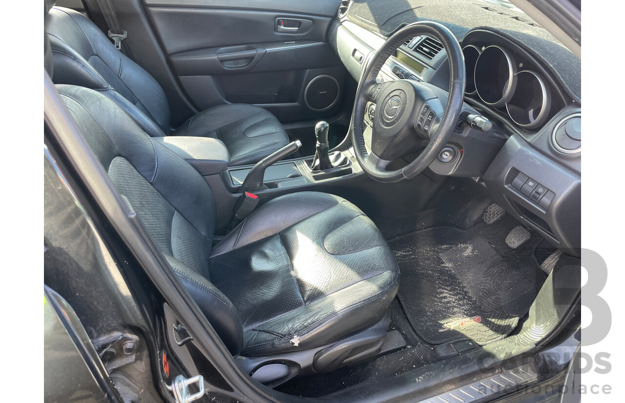 4/2007 Mazda Mazda3 SP23 BK MY06 UPGRADE 5d Hatchback Black 2.3L