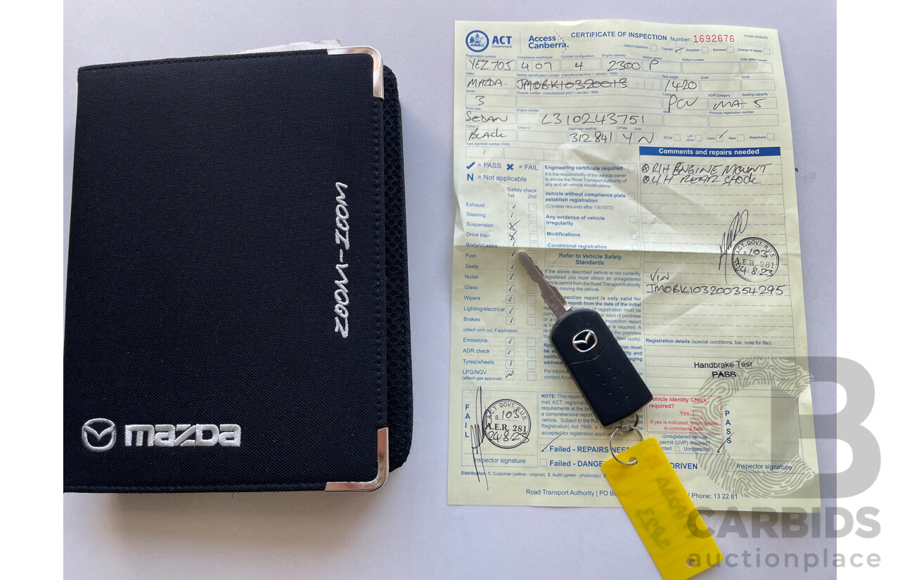 4/2007 Mazda Mazda3 SP23 BK MY06 UPGRADE 5d Hatchback Black 2.3L