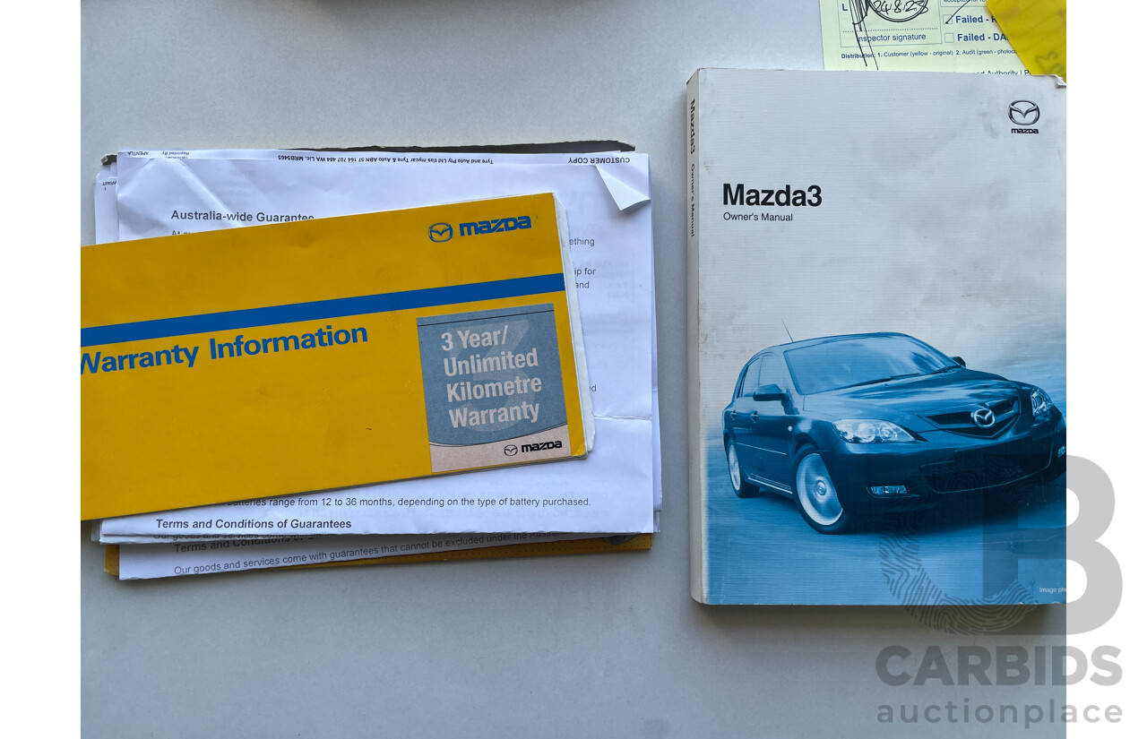 4/2007 Mazda Mazda3 SP23 BK MY06 UPGRADE 5d Hatchback Black 2.3L