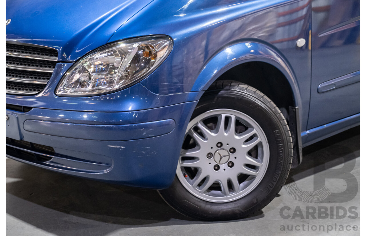 6/2006 Mercedes Benz Vito 115CDI Long People Mover 4d Van Blue Turbo Diesel 2.1L - 8 Seater