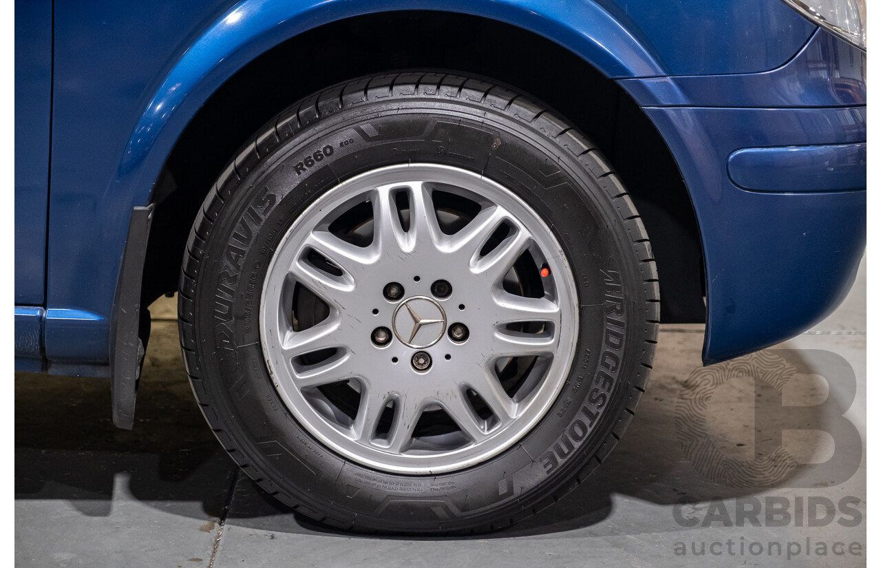 6/2006 Mercedes Benz Vito 115CDI Long People Mover 4d Van Blue Turbo Diesel 2.1L - 8 Seater