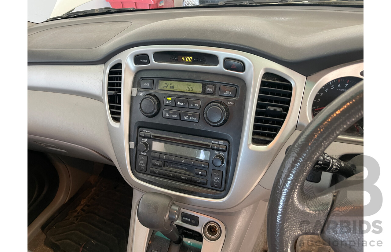 1/2005 Toyota Kluger CV (4x4) MCU28R 4d Wagon White 3.3L