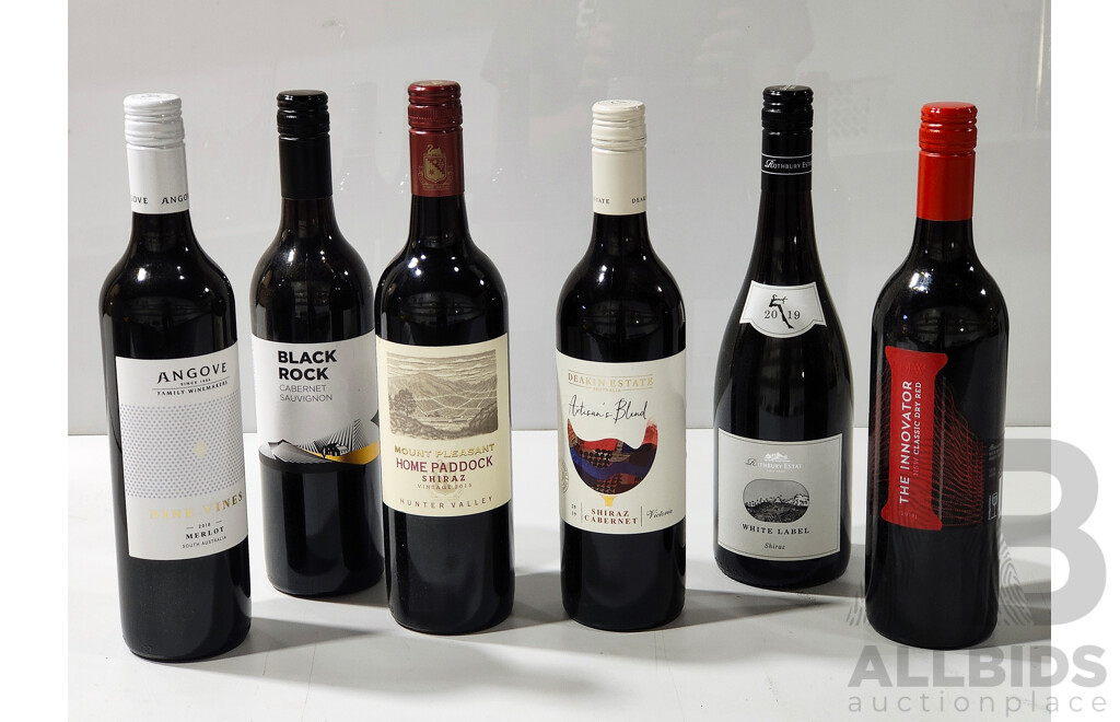 Mixed Lot of Red Wines - Lot of 6