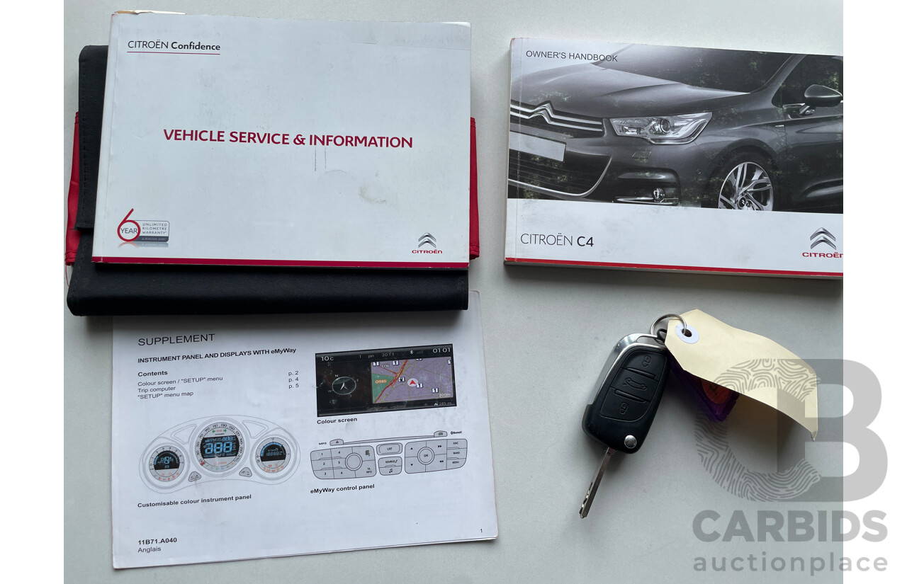 4/2015 Citroen C4 Seduction B7 MY13 5d Hatchback Black 1.6L