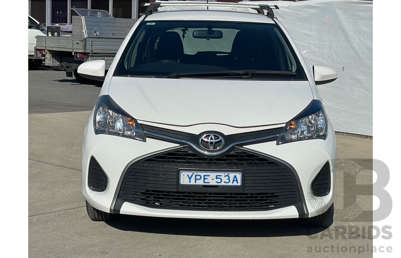 1/2015 Toyota Yaris Ascent NCP130R MY15 5d Hatchback White 1.3L