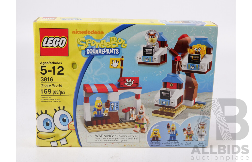 Lego SpongeBob Squarepants Glove World Set 3816, Sealed in Box