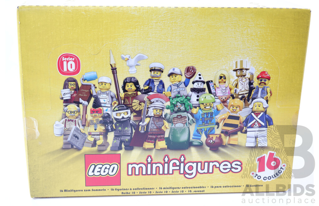 Lego Mini Figures Series 10, Quantity 60 Sealed Minifigs in Sealed Box