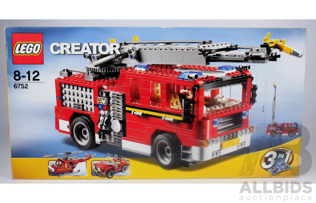 Lego Creator Fire Truck Set, 6752, Sealed in Box