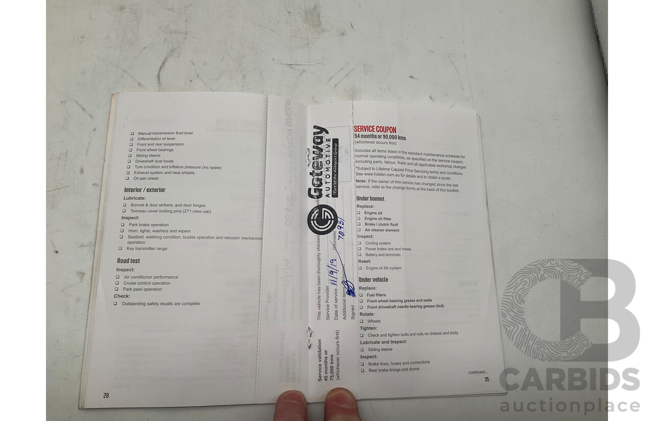 3/2016 Holden Colorado LTZ (4x4) RG MY16 Crew Cab P/Up Metallic Orange Turbo Diesel 2.8L