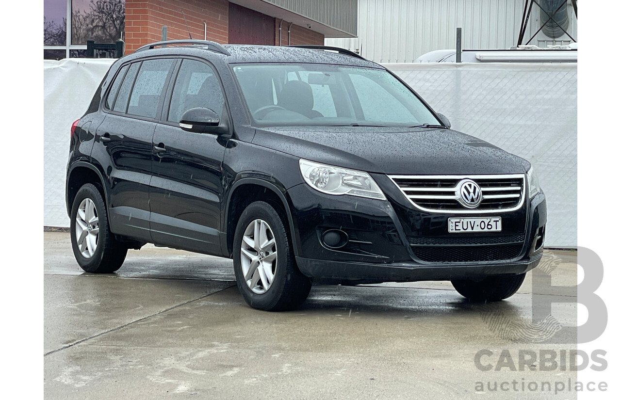 6/2009 Volkswagen Tiguan 125 TSI 5NC MY09 4d Wagon Black 2.0L