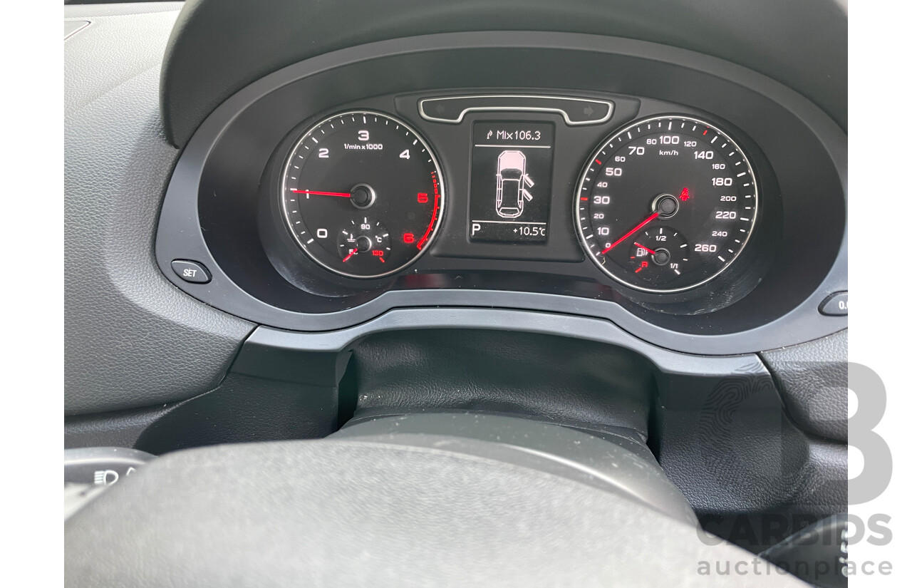 9/2013 Audi Q3 2.0 TDI Quattro (130kw) 8U 4d Wagon White 2.0L