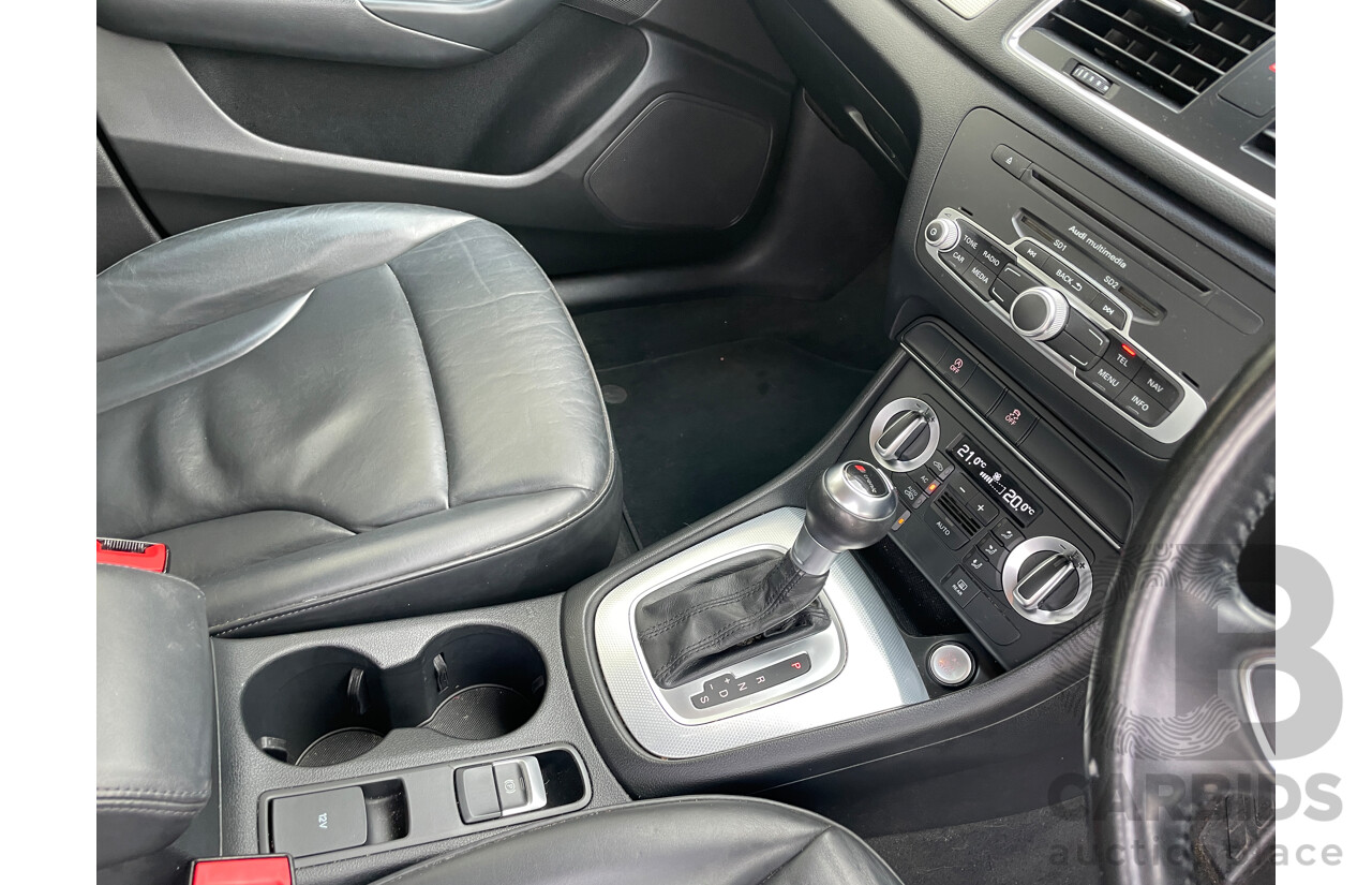9/2013 Audi Q3 2.0 TDI Quattro (130kw) 8U 4d Wagon White 2.0L