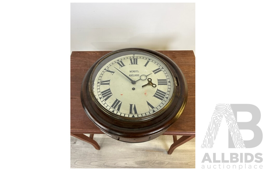 Vintage Wendts Adelaide Wall Clock