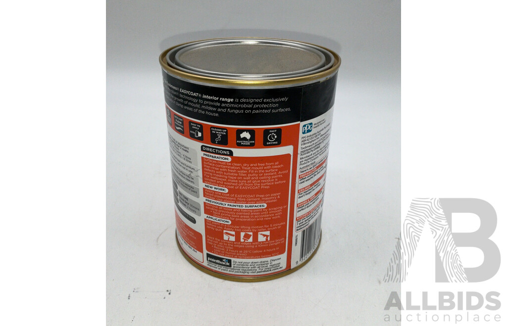 TAUBMANS Easy Coat Low Sheen Neutral for Interior Walls 1L - Lot of 12 -Estimated Total ORP $480.00