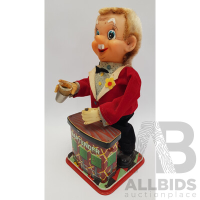 Vintage Battery Powered Bartender Toy