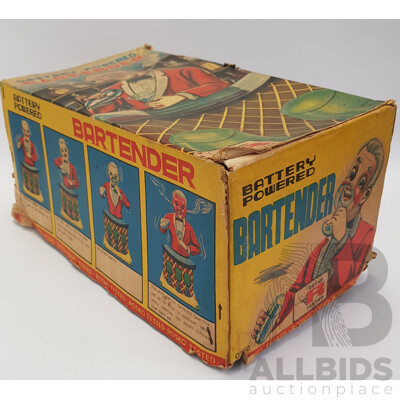 Vintage Battery Powered Bartender Toy