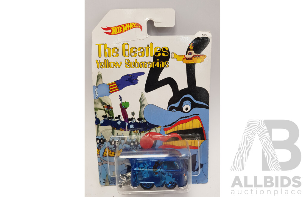 Hot Wheels the Beatles Yellow Submarine Collectables - Lot of 4