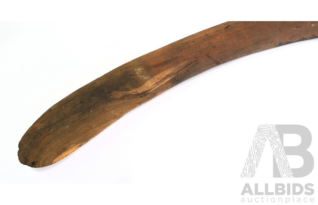 Vintage Hand Made Australian First Nations Mulga Wood Boomerang