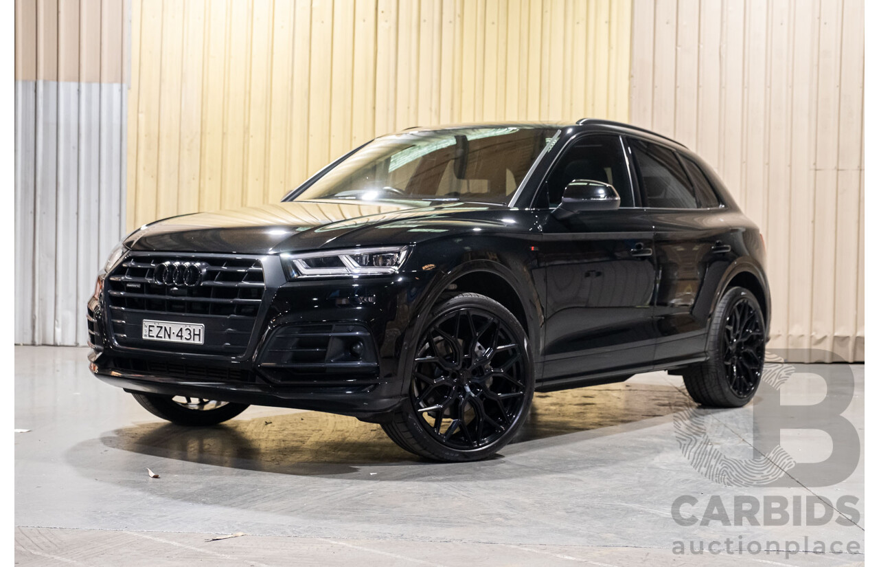 01/2019 Audi Q5 45 TFSI Sport Black Edition Quattro (AWD) FY MY19 Black 4d Wagon Turbo 2.0L