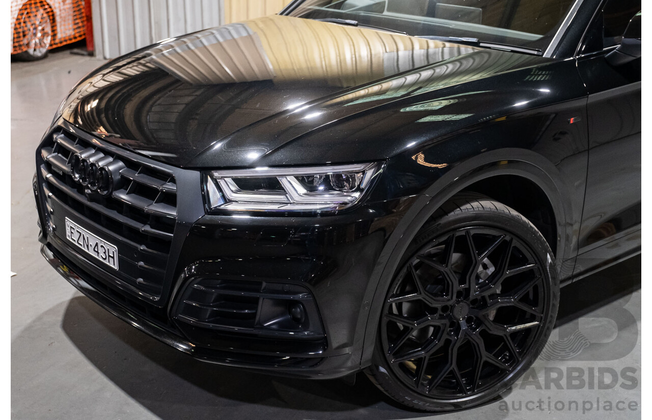 01/2019 Audi Q5 45 TFSI Sport Black Edition Quattro (AWD) FY MY19 Black 4d Wagon Turbo 2.0L