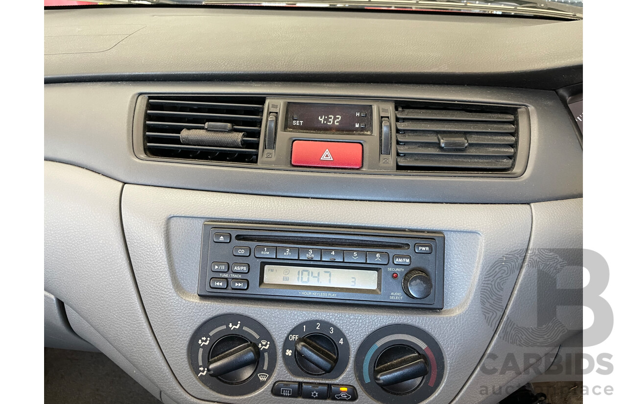 10/2004 Mitsubishi Lancer ES CH 4d Sedan Red 2.0L