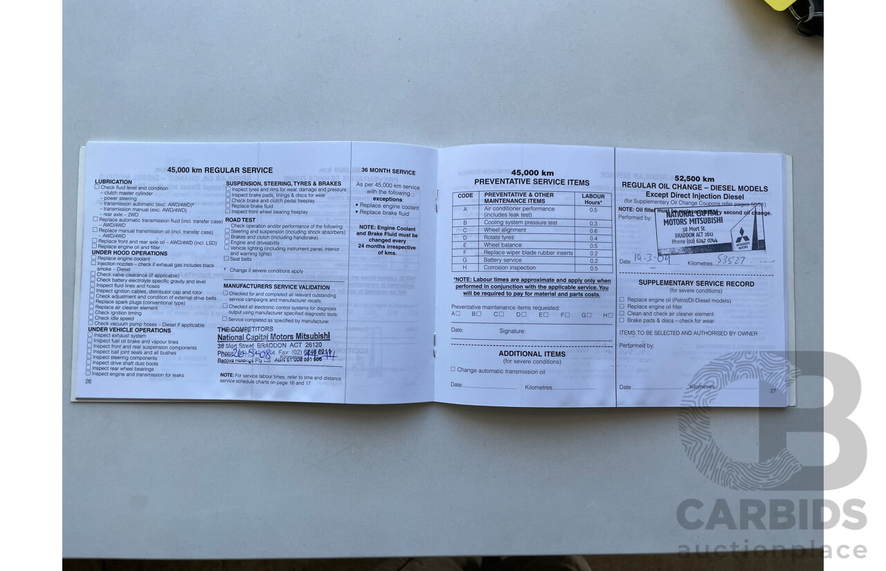 10/2004 Mitsubishi Lancer ES CH 4d Sedan Red 2.0L