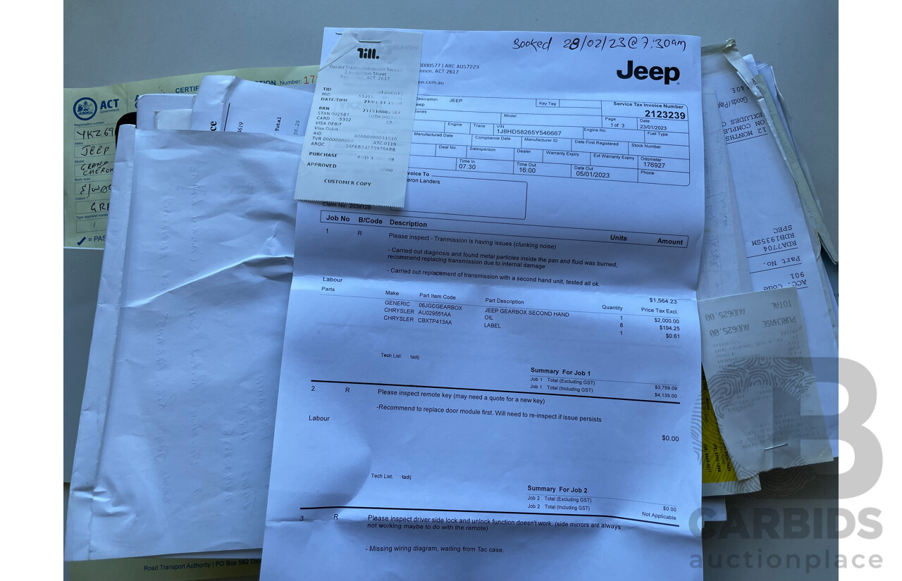 4/2006 Jeep Grand Cherokee Limited (4x4) WH 4d Wagon Grey 5.7L