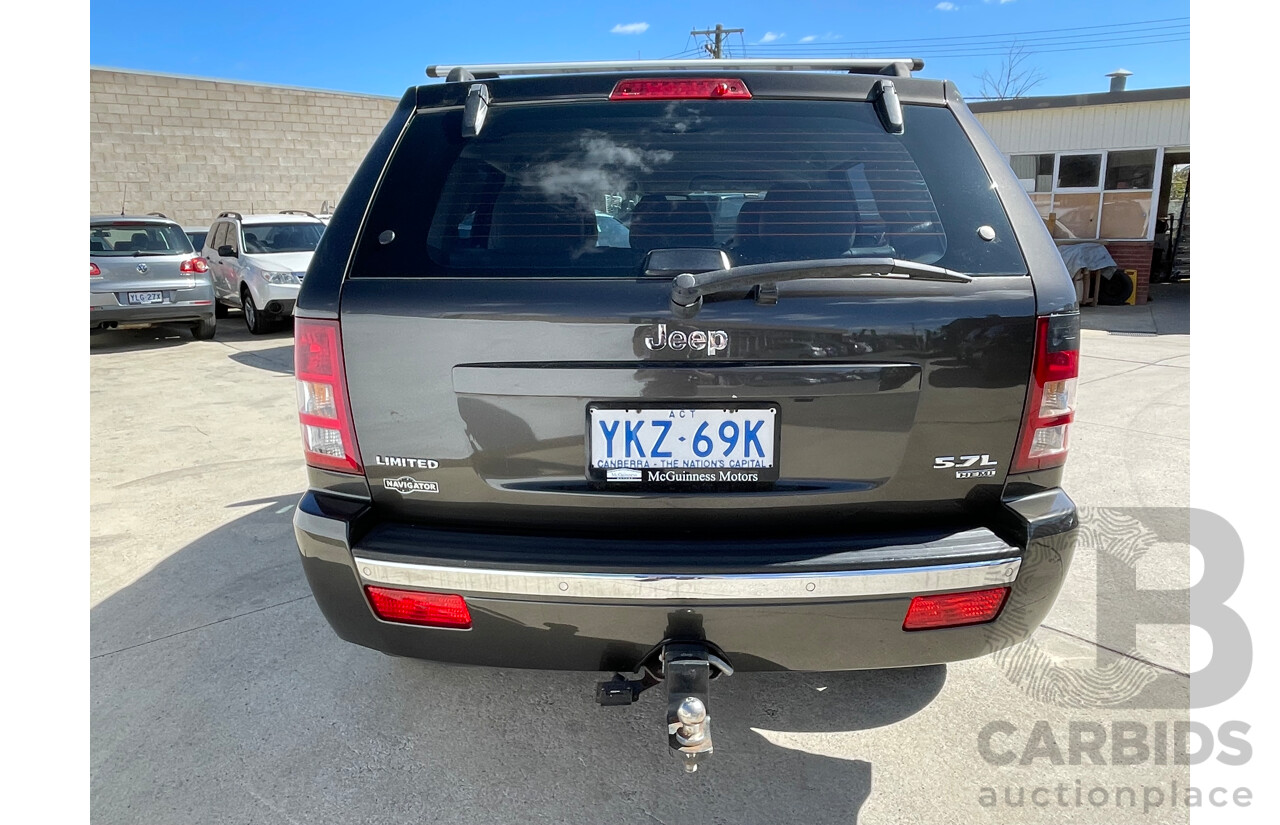 4/2006 Jeep Grand Cherokee Limited (4x4) WH 4d Wagon Grey 5.7L