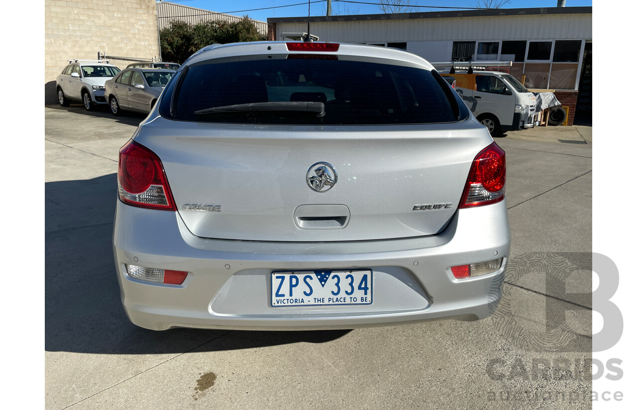 5/2013 Holden Cruze CD Equipe JH MY13 5d Hatchback Silver 1.8L