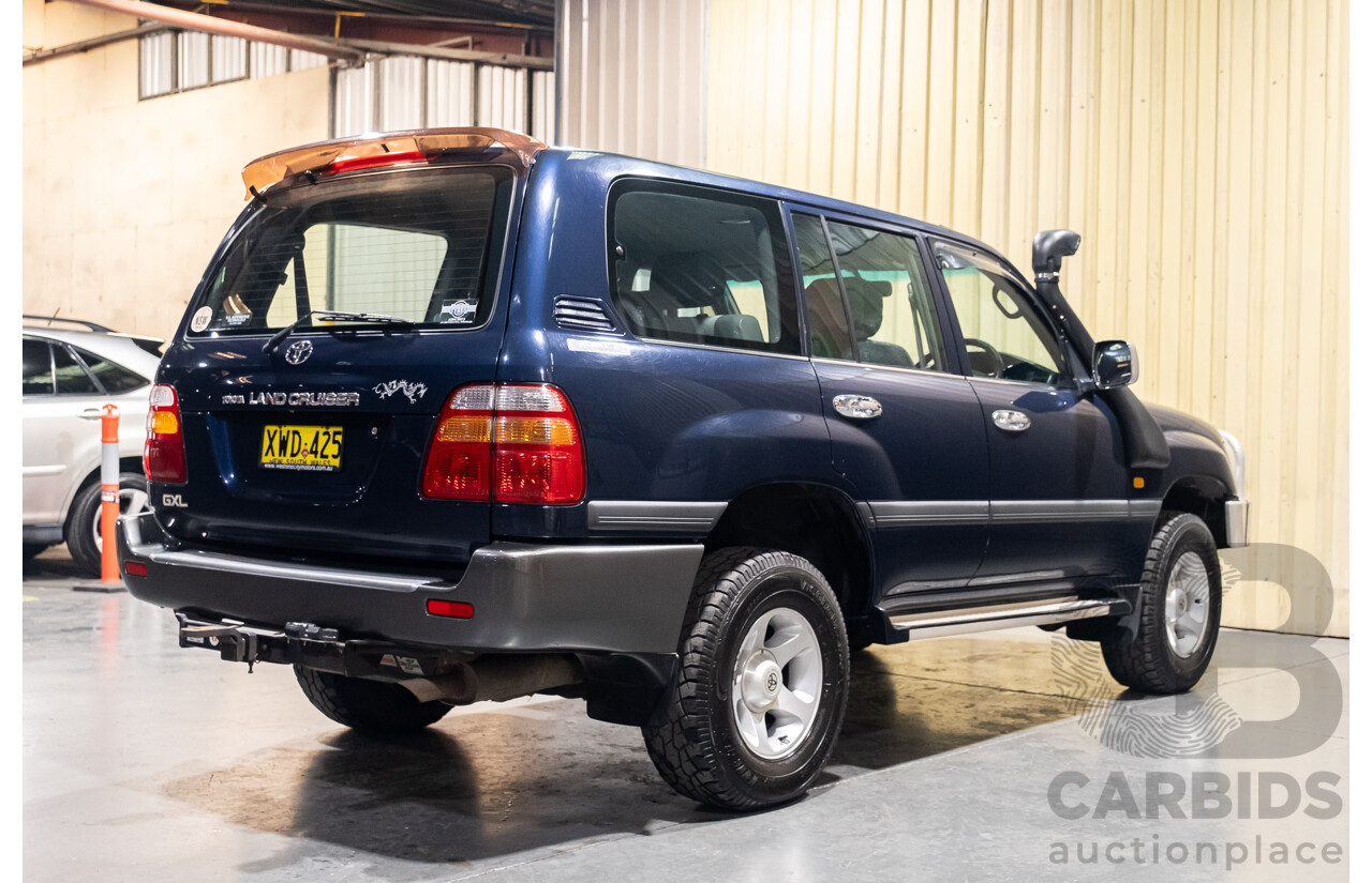 11/2001 Toyota Landcruiser GXL (4x4) FZJ105R 4d Wagon Blue Dual Fuel 4.5L - 8 Seater