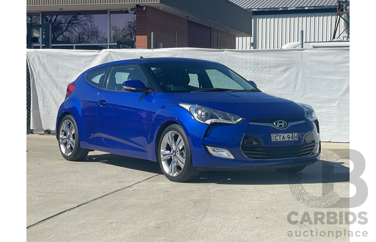 4/2014 Hyundai Veloster + FS MY13 3d Coupe Blue 1.6L