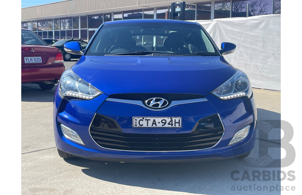 4/2014 Hyundai Veloster + FS MY13 3d Coupe Blue 1.6L