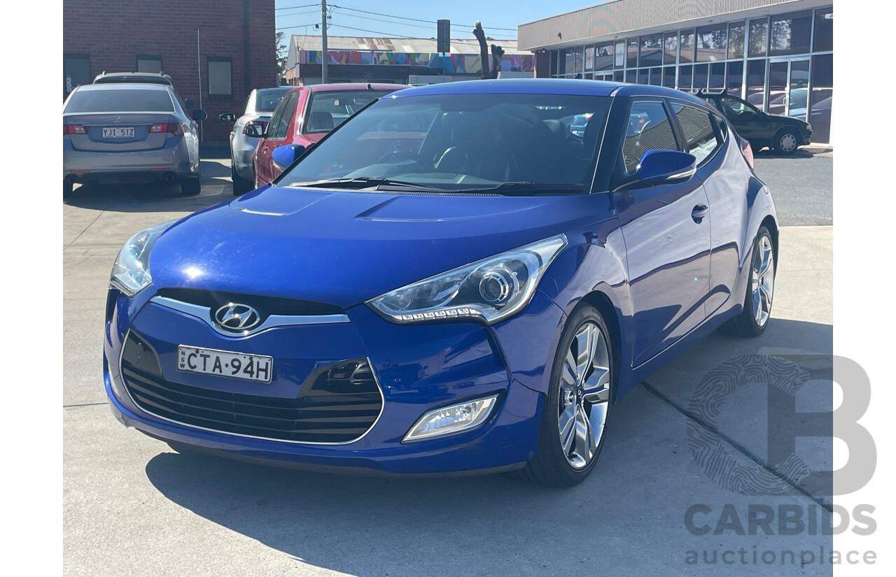 4/2014 Hyundai Veloster + FS MY13 3d Coupe Blue 1.6L